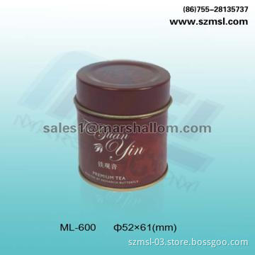 Round tin box